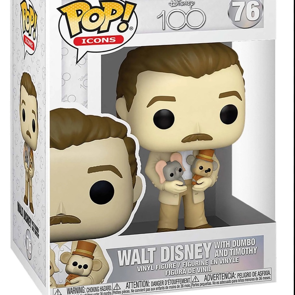 Funko Pop Icons Walt Disney with Dumbo and Timothy